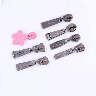 10Pcs #5 Zipper Pull Metal Zipper Slider Head DIY Τσάντα ρούχων Αξεσουάρ βαλίτσας για κιτ επισκευής