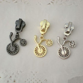 DONYAMY 5PCS 5# DIY glava za povlačenje metalnog patentnog zatvarača u obliku bicikla