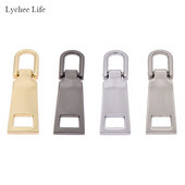 Lychee Life 10kom/lot 5# Dvostrani metalni izvlakači za patentni zatvarač Kompleti za popravak patentnog zatvarača DIY klizač za povlačenje patentnog zatvarača DIY materijal za šivanje