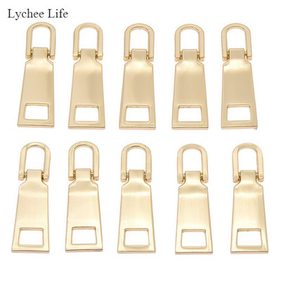 Lychee Life 10kom/lot 5# Dvostrani metalni izvlakači za patentni zatvarač Kompleti za popravak patentnog zatvarača DIY klizač za povlačenje patentnog zatvarača DIY materijal za šivanje