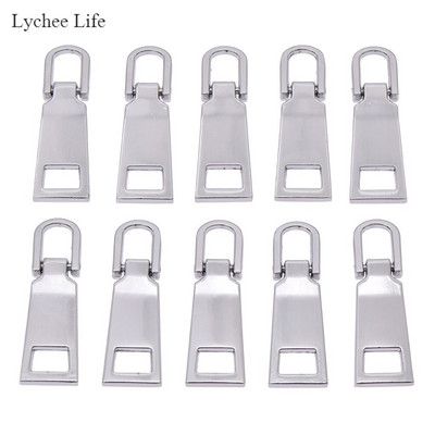 Lychee Life 10kom/lot 5# Dvostrani metalni izvlakači za patentni zatvarač Kompleti za popravak patentnog zatvarača DIY klizač za povlačenje patentnog zatvarača DIY materijal za šivanje