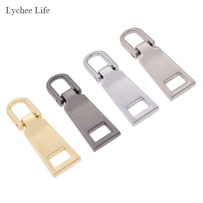 Lychee Life 10 ks/sada 5# obojstranné kovové sťahováky na zipsy na opravu zipsov DIY zipsový sťahovák DIY šijacie materiály