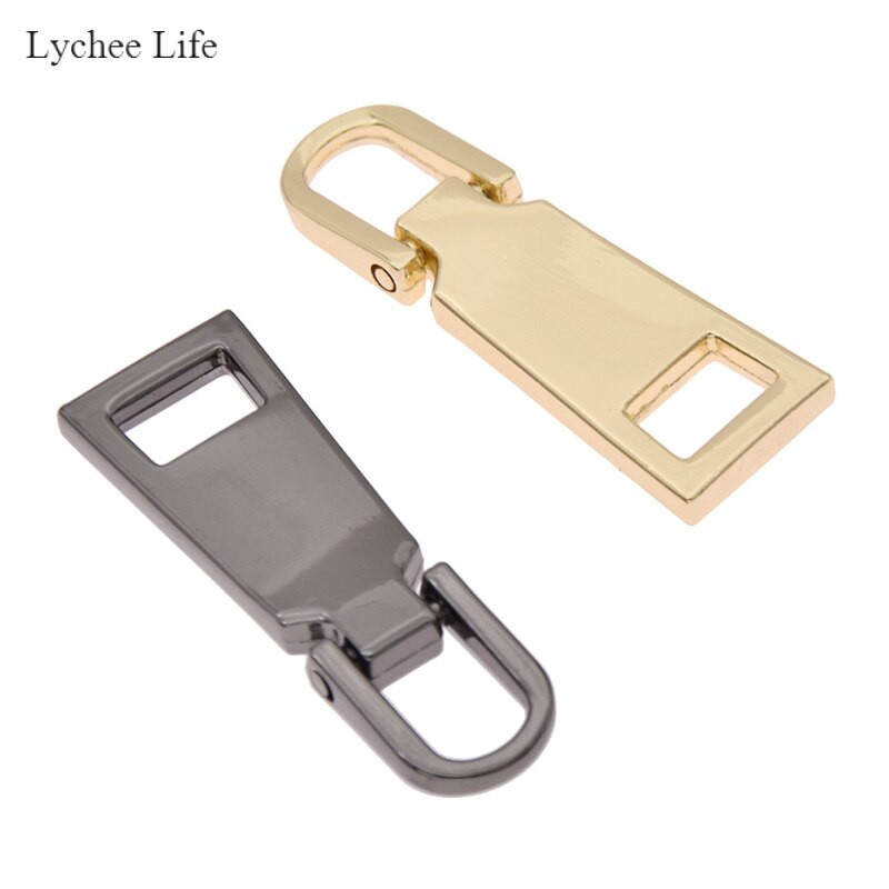 Lychee Life 10 ks/sada 5# obojstranné kovové sťahováky na zipsy na opravu zipsov DIY zipsový sťahovák DIY šijacie materiály