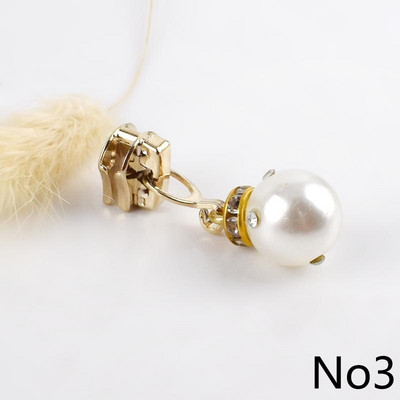 10 komada Meetee 3# Pearl Puller Cink patentni zatvarač Klizač za metalne patentne zatvarače DIY torba Kostim Dekoracija Zip Silder Head Šivaći pribor