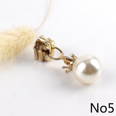 10 komada Meetee 3# Pearl Puller Cink patentni zatvarač Klizač za metalne patentne zatvarače DIY torba Kostim Dekoracija Zip Silder Head Šivaći pribor