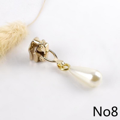 10 komada Meetee 3# Pearl Puller Cink patentni zatvarač Klizač za metalne patentne zatvarače DIY torba Kostim Dekoracija Zip Silder Head Šivaći pribor