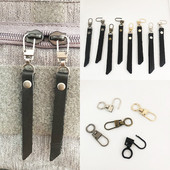 5 ks sťahovákov zipsov z pravej kože na zipsy, náhradné zipsy na batoh, opravy zipsov, DIY šijacie príslušenstvo