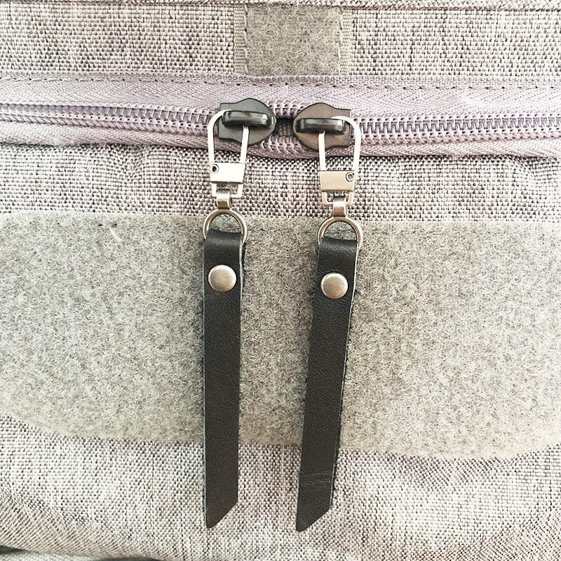 5 ks sťahovákov zipsov z pravej kože na zipsy, náhradné zipsy na batoh, opravy zipsov, DIY šijacie príslušenstvo