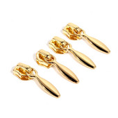 10 ks / sada 3 # kovový sťahovák zipsu na nylonové zipsy, šitie, domáci textil, obliečky na prešívanú prikrývku, zlaté zipsy