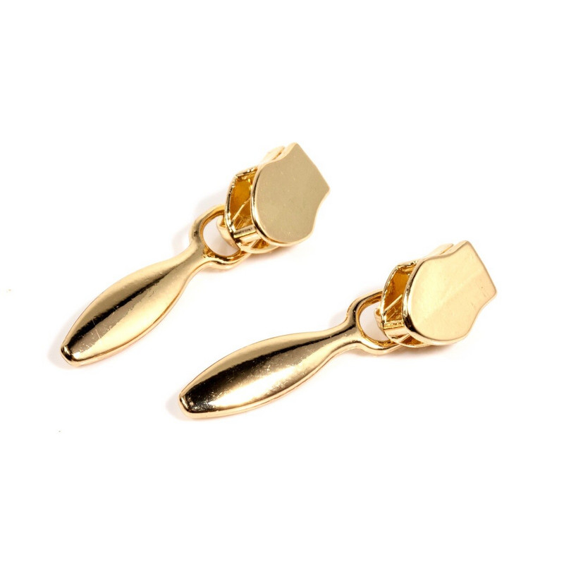 10 ks / sada 3 # kovový sťahovák zipsu na nylonové zipsy, šitie, domáci textil, obliečky na prešívanú prikrývku, zlaté zipsy