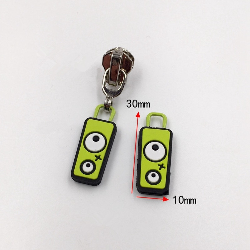 6 ks mäkký plastový prívesok na zips, kreslený film, sťahovák zipsu, náhradná šnúrka na zips, dekorácia hlavy zipsu, šijacie príslušenstvo.