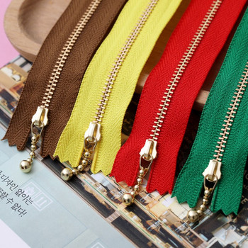 5бр. 3# Златен метален цип Затворен цип 12/15/20 см за дънкови чанти Шиене на шивашки облекла Дамска чанта Занаятчийски аксесоари Направи си сам