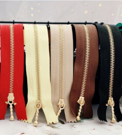 5 tk. 3# kuldne metallist tõmblukk, 12/15/20 cm teksapükste kottide õmblemine rätseparõivaste käekottide meisterdamise tarvikud.