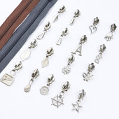 5 # Cap de fermoar placat cu aliaj de zinc pentru haine haine Blocare automată metal cu fermoar glisoare DIY pânză accesorii de cusut 10 buc