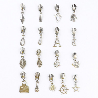 5 # Cap de fermoar placat cu aliaj de zinc pentru haine haine Blocare automată metal cu fermoar glisoare DIY pânză accesorii de cusut 10 buc