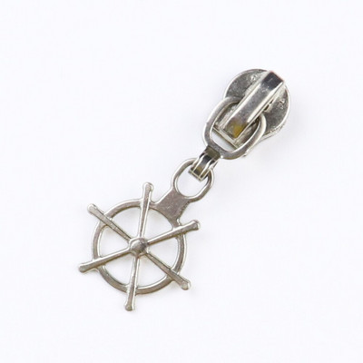 5 # Cap de fermoar placat cu aliaj de zinc pentru haine haine Blocare automată metal cu fermoar glisoare DIY pânză accesorii de cusut 10 buc