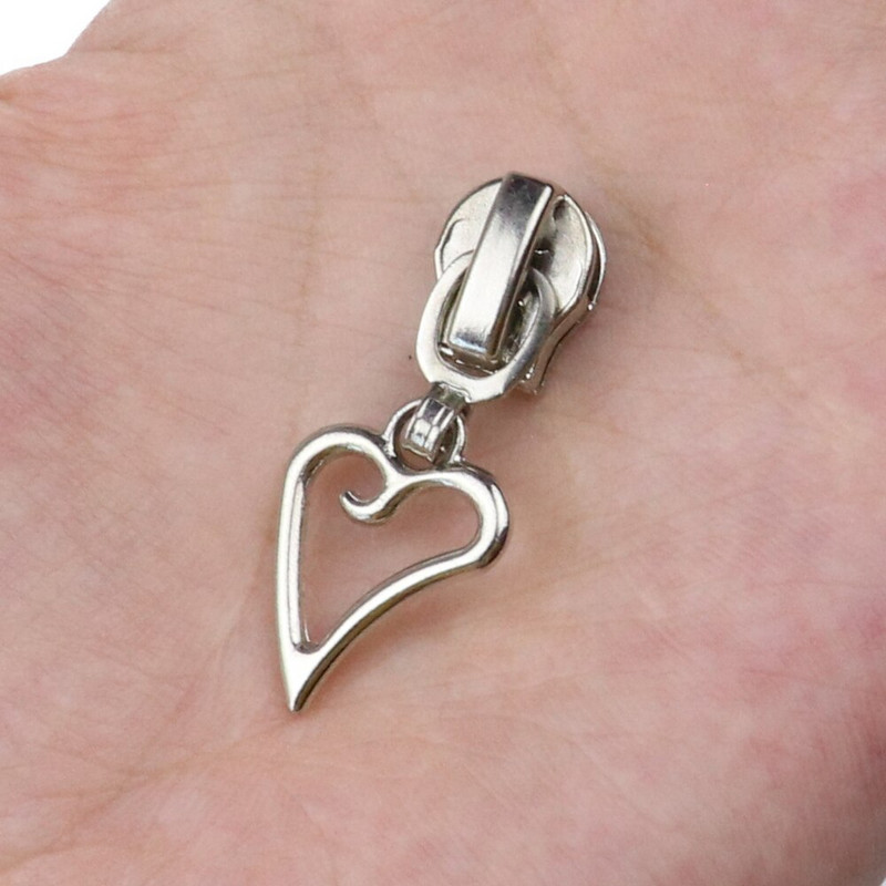 5 # Cap de fermoar placat cu aliaj de zinc pentru haine haine Blocare automată metal cu fermoar glisoare DIY pânză accesorii de cusut 10 buc