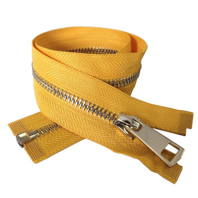 30/40/50/60/70/80Cm 5# Spalvinga aukštos kokybės atviro galo automatinio užrakto auksinis metalinis užtrauktukas pasidaryk pats rankų darbo drabužių kišenė