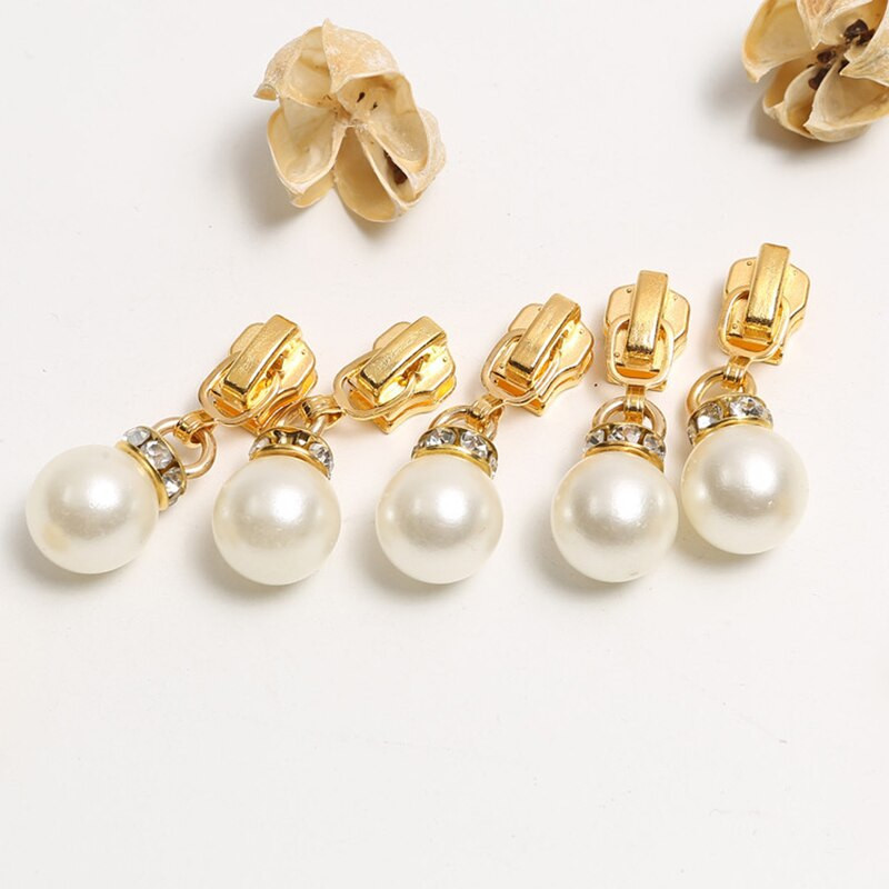 10 buc./pachet 5 # glisoare pentru cap cu fermoar metalic pentru îmbrăcăminte, bagaje, fermoar, accesorii de înlocuire, bricolaj, croitorie, consumabile