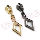 20 buc/lot, auriu negru 3# glisoare cu fermoar cu extractoare în formă de romb pentru fermoare din metal/nailon Accesorii pentru îmbrăcăminte/geantă/pantofi