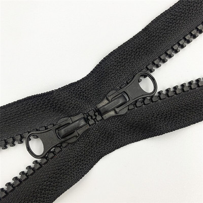 1tk 80cm 90cm 5# topelttõmblukuga liugurid plastikvaigust värviline tõmblukk riidekoti õmblustarvikute jaoks eraldav tõmblukk