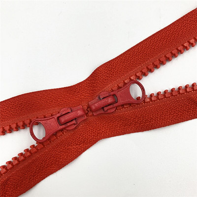 1tk 80cm 90cm 5# topelttõmblukuga liugurid plastikvaigust värviline tõmblukk riidekoti õmblustarvikute jaoks eraldav tõmblukk