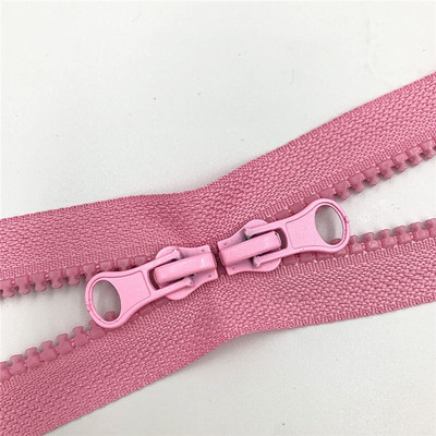 1tk 80cm 90cm 5# topelttõmblukuga liugurid plastikvaigust värviline tõmblukk riidekoti õmblustarvikute jaoks eraldav tõmblukk