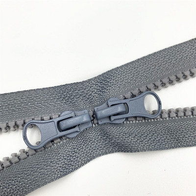 1tk 80cm 90cm 5# topelttõmblukuga liugurid plastikvaigust värviline tõmblukk riidekoti õmblustarvikute jaoks eraldav tõmblukk