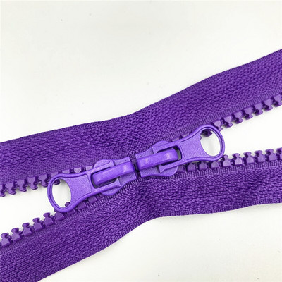 1tk 80cm 90cm 5# topelttõmblukuga liugurid plastikvaigust värviline tõmblukk riidekoti õmblustarvikute jaoks eraldav tõmblukk