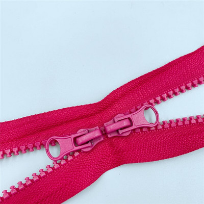 1tk 80cm 90cm 5# topelttõmblukuga liugurid plastikvaigust värviline tõmblukk riidekoti õmblustarvikute jaoks eraldav tõmblukk