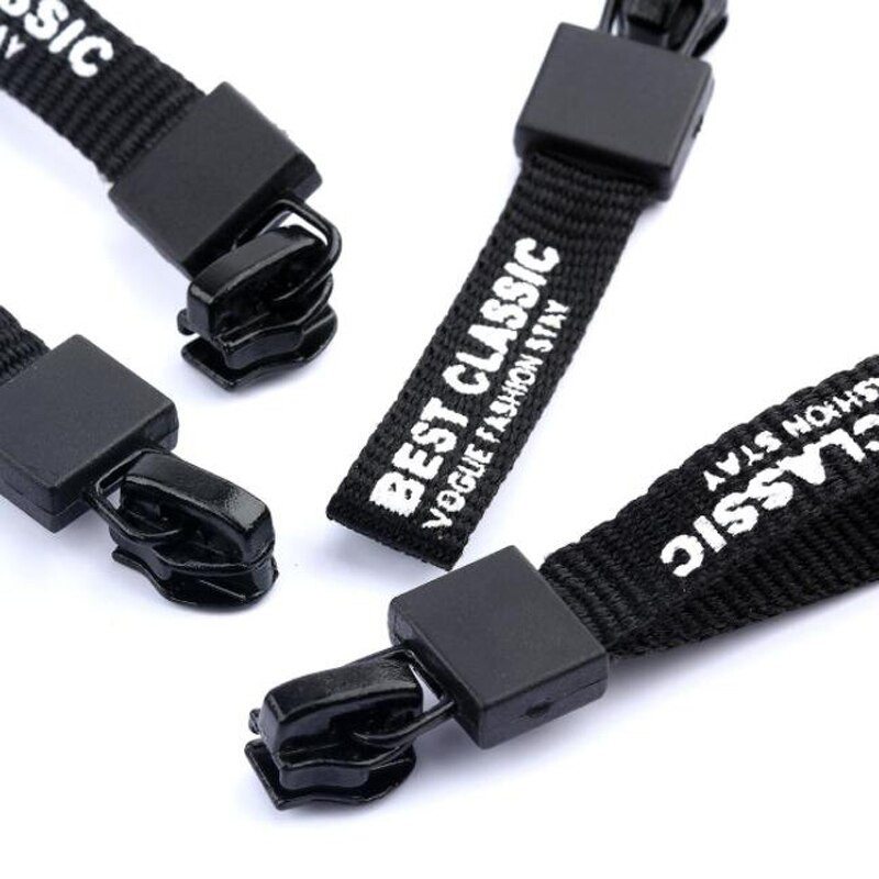 100 ks/lot módne osobnostné písmeno zipsová hlava na dekoráciu tašky a oblečenia alebo kľúče a telefón zavesiť pracku príslušenstvo