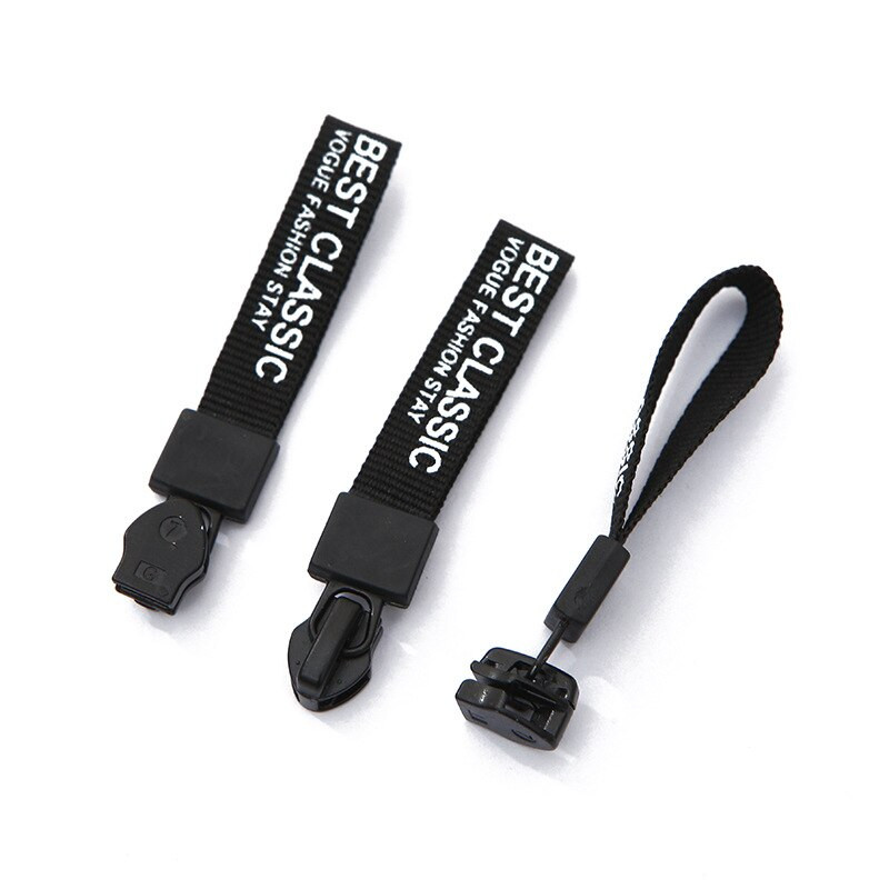 100 ks/lot módne osobnostné písmeno zipsová hlava na dekoráciu tašky a oblečenia alebo kľúče a telefón zavesiť pracku príslušenstvo