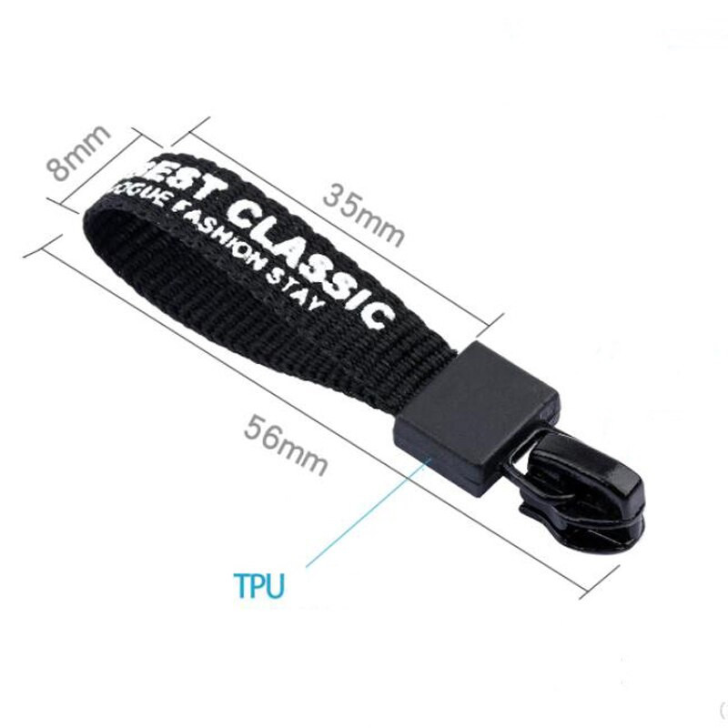 100 ks/lot módne osobnostné písmeno zipsová hlava na dekoráciu tašky a oblečenia alebo kľúče a telefón zavesiť pracku príslušenstvo