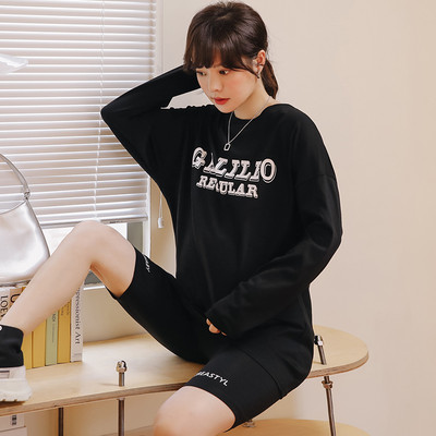 Dámska ležérna blúzka s potlačou pre tehotné ženy