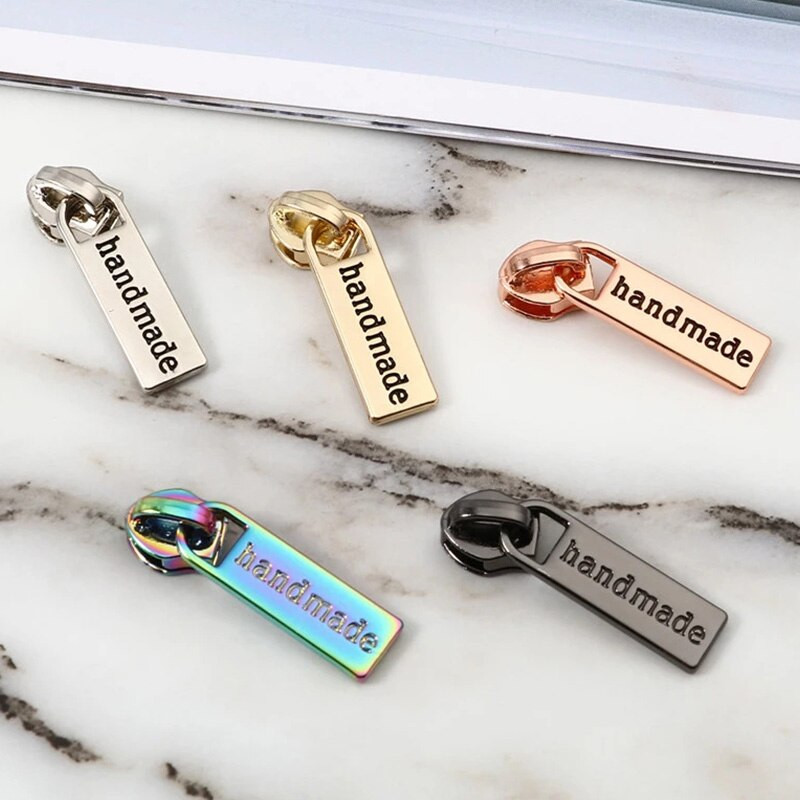 5 TK Käsitsi valmistatud tõmblukuga liugurid nailonist tõmblukkude jaoks Rõivaste tõmblukupeaga tõmbekott Tõmbluku paranduskomplektid DIY õmblustarvikud 27x8mm