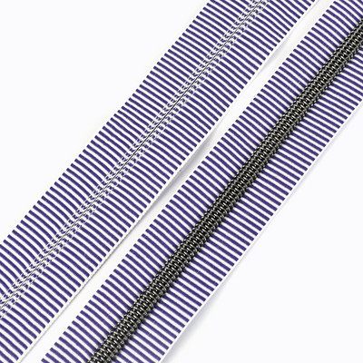 2/4/10 meetrit 5# nailonist tõmblukuga teibid Triibulised dekoratiivsed tõmblukud koti jaoks seljakoti riided, pagas, isetegemine rõivaste õmblustarvikud