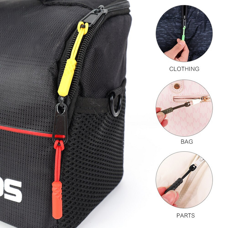 10 tk Tõmblukk Tõmbab Ots Sobiv Tross Plastikust Asendus Tõmblukk Liugurid Purunenud Pandla Kinnitus Reisikott Kohver Telk Vahetage tõmblukud