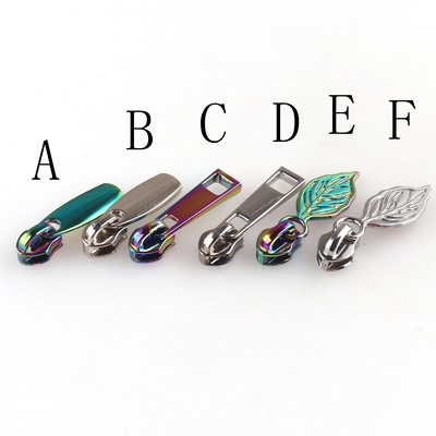 Dúhový 5# zipsový sťahovák, kovový zips, plátenný nylonový zipsový obal na šitie kabeliek, tašiek, oblečenia, topánok, kabeliek