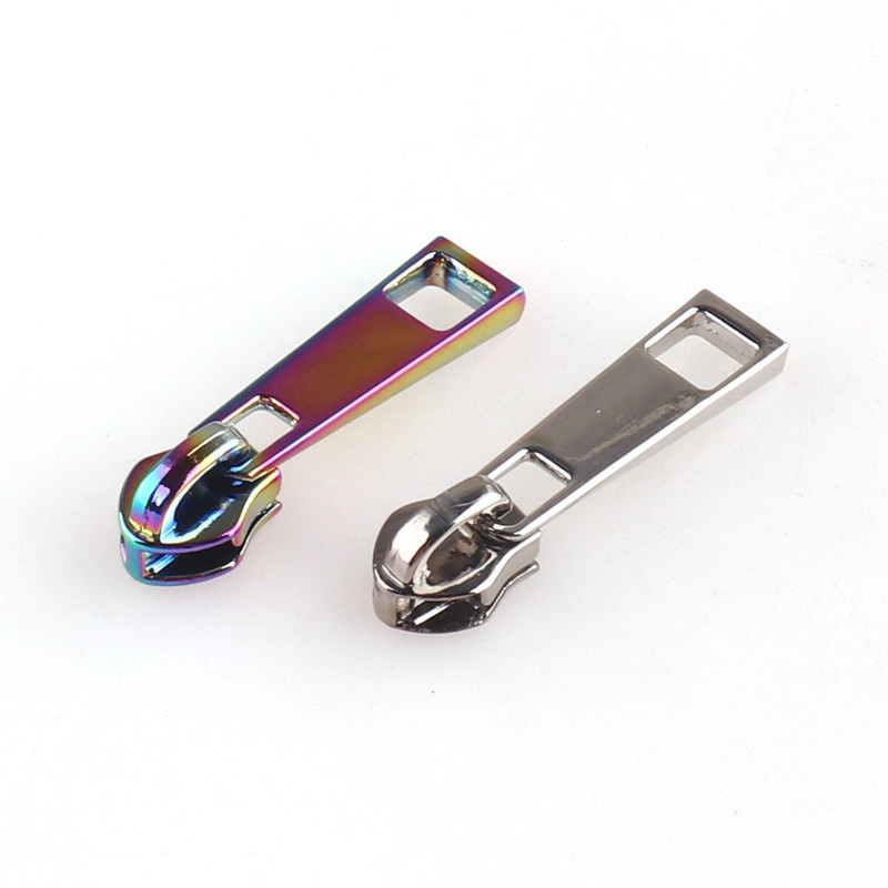 Dúhový 5# zipsový sťahovák, kovový zips, plátenný nylonový zipsový obal na šitie kabeliek, tašiek, oblečenia, topánok, kabeliek