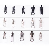 5 tk 5# kahepoolsed libisevad tõmblukuga liugurid ümberpööratavate riiete siini jaoks pöörlevad kahepoolsed DIY kotid tarvikud tõmblukupead õmblema