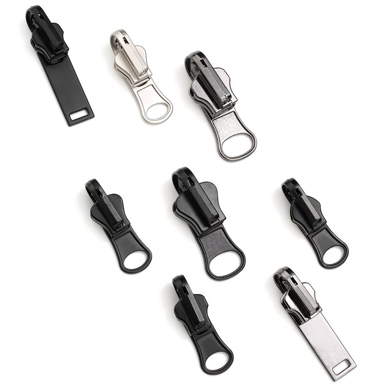 5 tk 5# kahepoolsed libisevad tõmblukuga liugurid ümberpööratavate riiete siini jaoks pöörlevad kahepoolsed DIY kotid tarvikud tõmblukupead õmblema