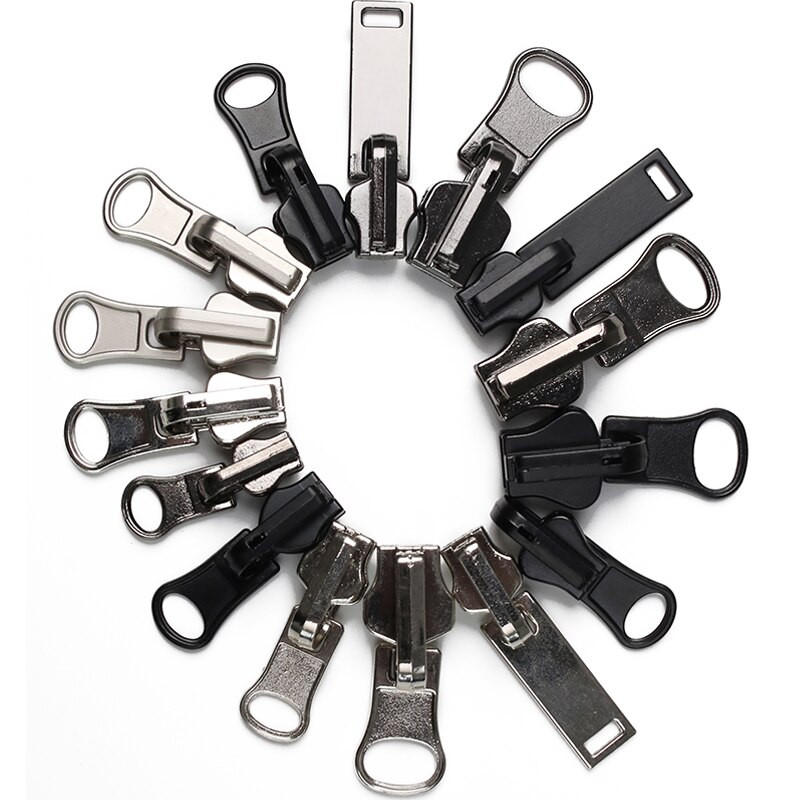 5 tk 5# kahepoolsed libisevad tõmblukuga liugurid ümberpööratavate riiete siini jaoks pöörlevad kahepoolsed DIY kotid tarvikud tõmblukupead õmblema