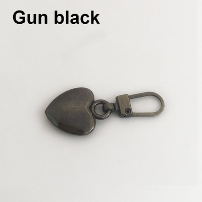 2 ks kovových odnímateľných zipov v tvare srdca, náhradný sťahovák zipsu, okamžitý zips, DIY hlava zipsu