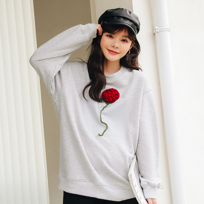 Dámska ležérna blúzka s oválnym výstrihom - tri farby pre tehotné ženy