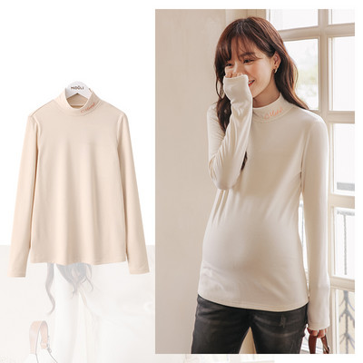 Bluza casual pentru gravide cu broderie