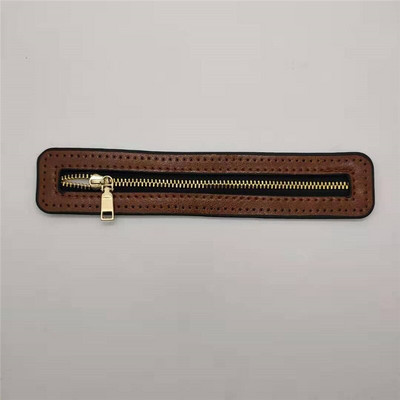 1 buc. Fermoar personalizat DIY pentru feronerie pentru geanta țesute, accesorii pentru fermoar din piele PU, haine, geantă țesută, accesorii de cusut de înaltă calitate