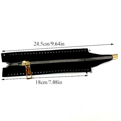 1 buc. Fermoar personalizat DIY pentru feronerie pentru geanta țesute, accesorii pentru fermoar din piele PU, haine, geantă țesută, accesorii de cusut de înaltă calitate