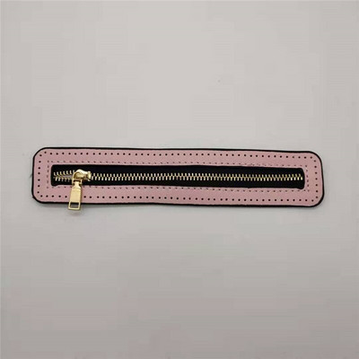 1 buc. Fermoar personalizat DIY pentru feronerie pentru geanta țesute, accesorii pentru fermoar din piele PU, haine, geantă țesută, accesorii de cusut de înaltă calitate