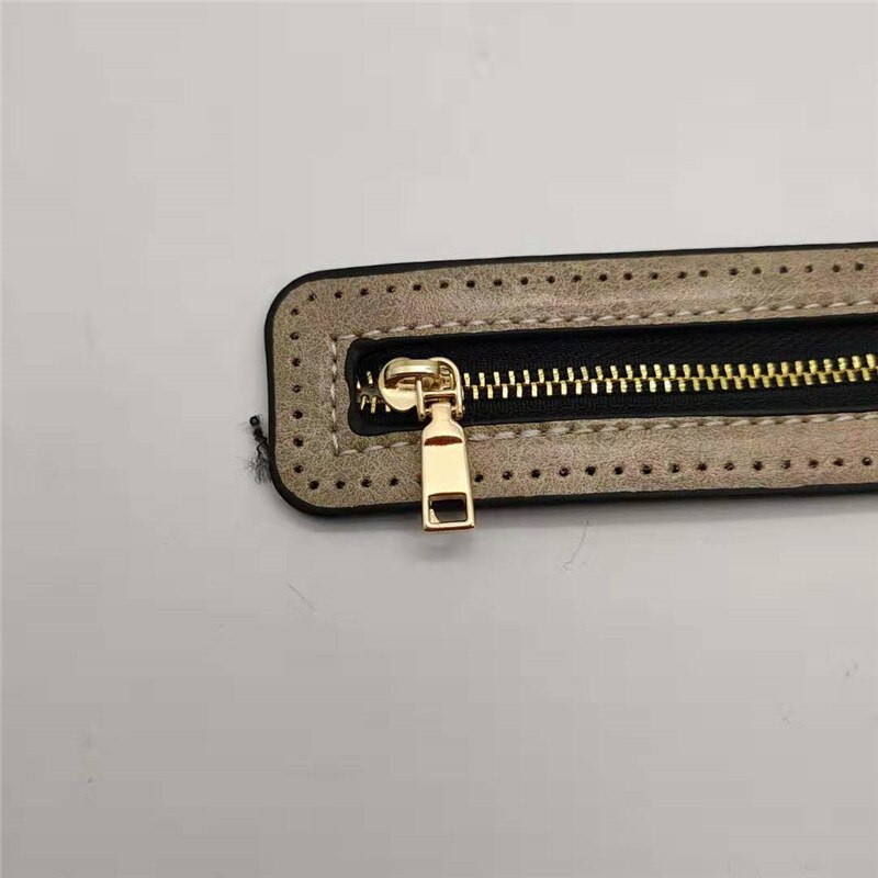 1 buc. Fermoar personalizat DIY pentru feronerie pentru geanta țesute, accesorii pentru fermoar din piele PU, haine, geantă țesută, accesorii de cusut de înaltă calitate