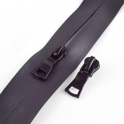 Meetee 10pcs 5# συρόμενα φερμουάρ αντι-φόρτωσης για αδιάβροχη αντίστροφη εγκατάσταση για αόρατο μπουφάν τσάντας Nylon Coil με φερμουάρ